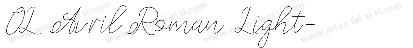 OL Avril Roman Light字体转换